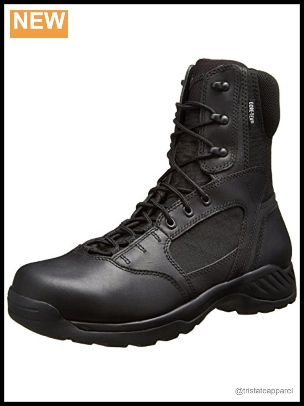 Waterproof Tactical Boots Full-Grain Leather Ripstop Nylon Slip-Resistant Duty